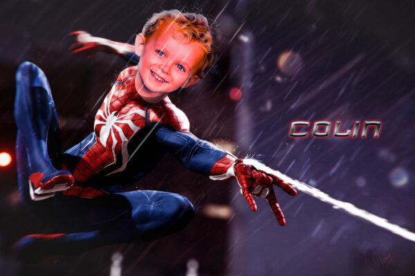 Custom Spiderman portrait