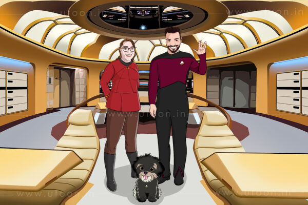 Custom Star Trek Couple Portrait
