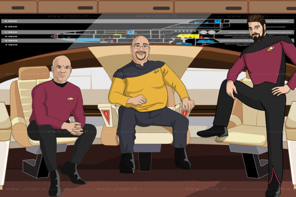 Custom Star Trek Family Portrait