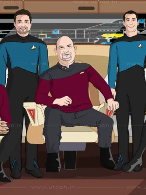 Custom Star Trek Family Portrait