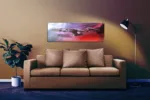 US Enterprise-D in Celestial Nebula Wall art: Created Digitally and printed on High Quality Acrylic | Spaceship Painting for Sci-Fi Enthusiasts