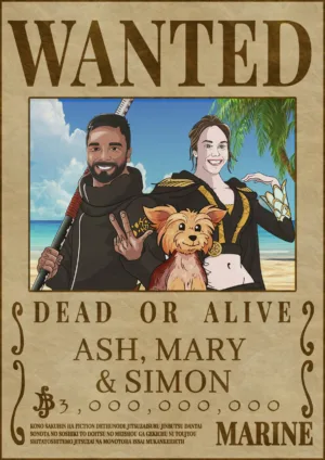 Custom One Piece Inspired Wanted Poster -  UK