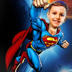 custom superman portrait