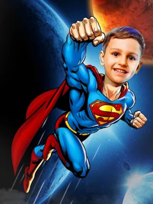 custom superman portrait