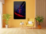 Maa Kaali Painting Printed on Crystal Clear High-Quality Acrylic - Elite Class Goddes Kaali Wall Art for Home Decor or Gift