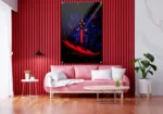 Maa Kaali Painting Printed on Crystal Clear High-Quality Acrylic - Elite Class Goddes Kaali Wall Art for Home Decor or Gift