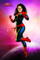 Custom Captain Marvel Superhero Portrait