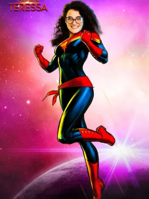 Captain Marvel Custom Portrait