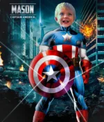 Custom Captain America Superhero Portrait