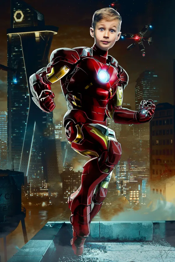Custom Ironman Superhero Portrait