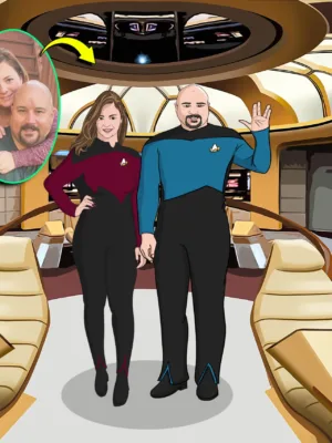 Custom Star Trek Couple Portrait